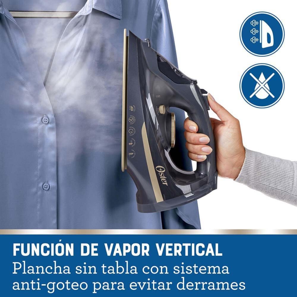 Plancha De Vapor Inal&aacute;mbrica Oster 2 En 1 Con Suela De Cer&aacute;mica Gcstcc5000 image number 5.0