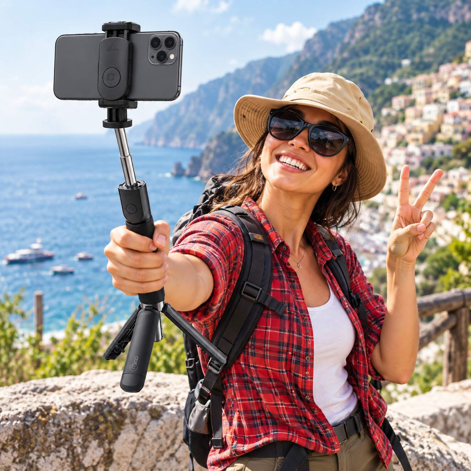 Soporte Kit Selfie Tripode Bluetooth (4en1) Multiprop&oacute;sito image number 9.0