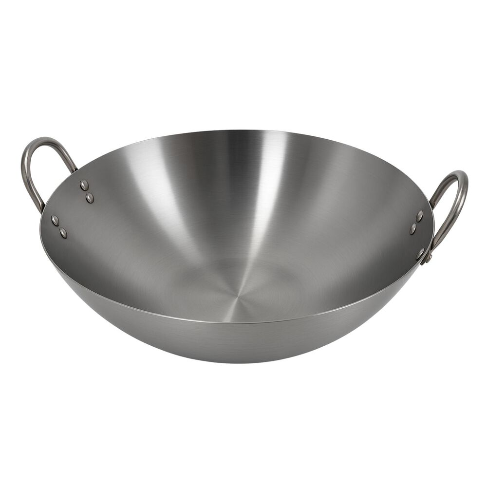 Disco Wok Redondo Acero Profesional 45cm Con Azas De Cocina image number 0.0