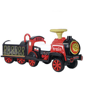 Tren A Batería Ferrocarril Rojo Bebesit