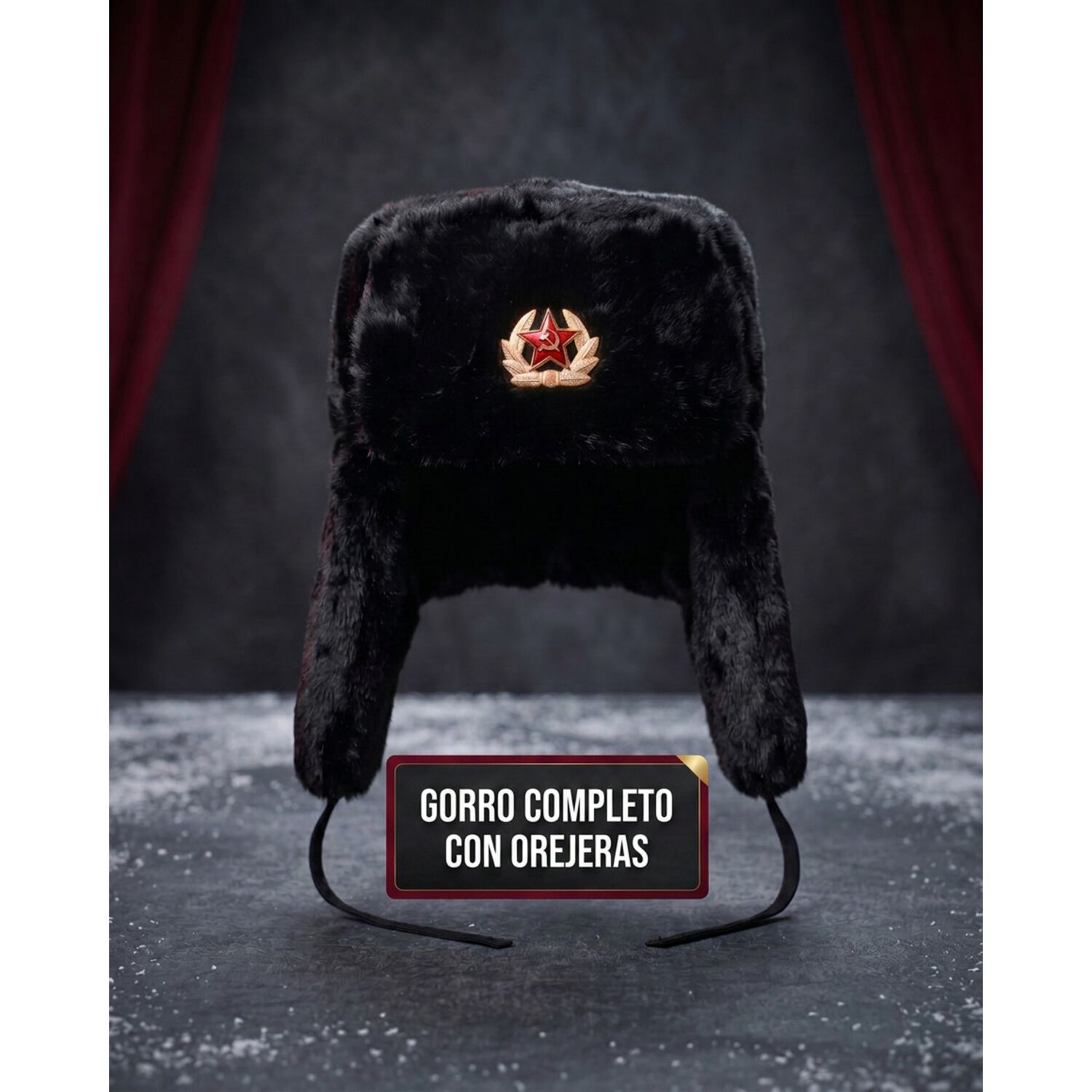 Gorro Disfraz Union Sovietica Ruso image number 3.0