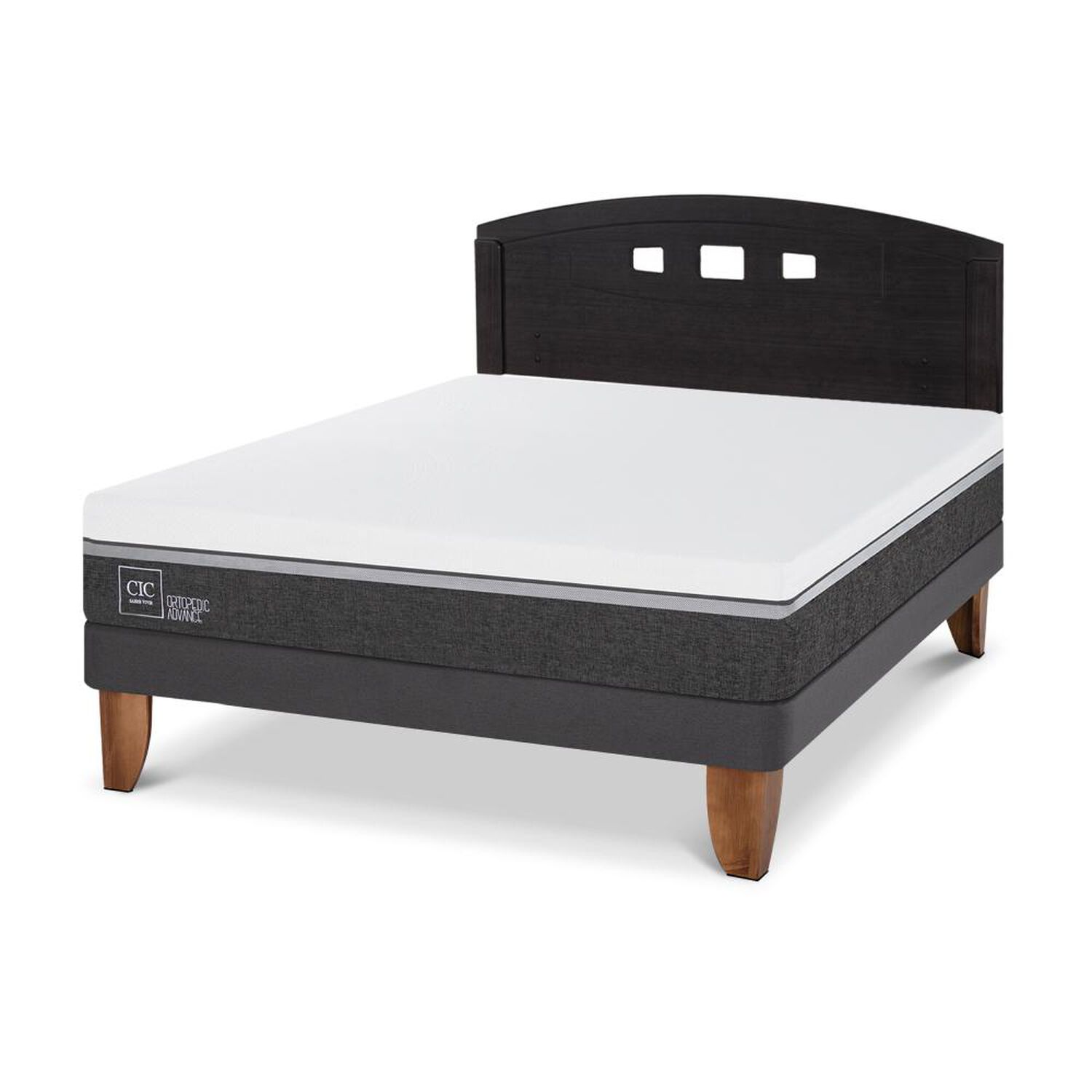 Cama Europea Cic Ortopedic Advance / 2 Plazas / Base Normal + Respaldo image number 4.0