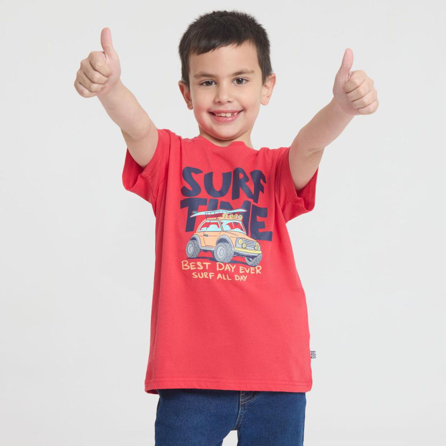 Polera Manga Corta Cuello Redondo Ni&ntilde;o Topsis image number 0.0