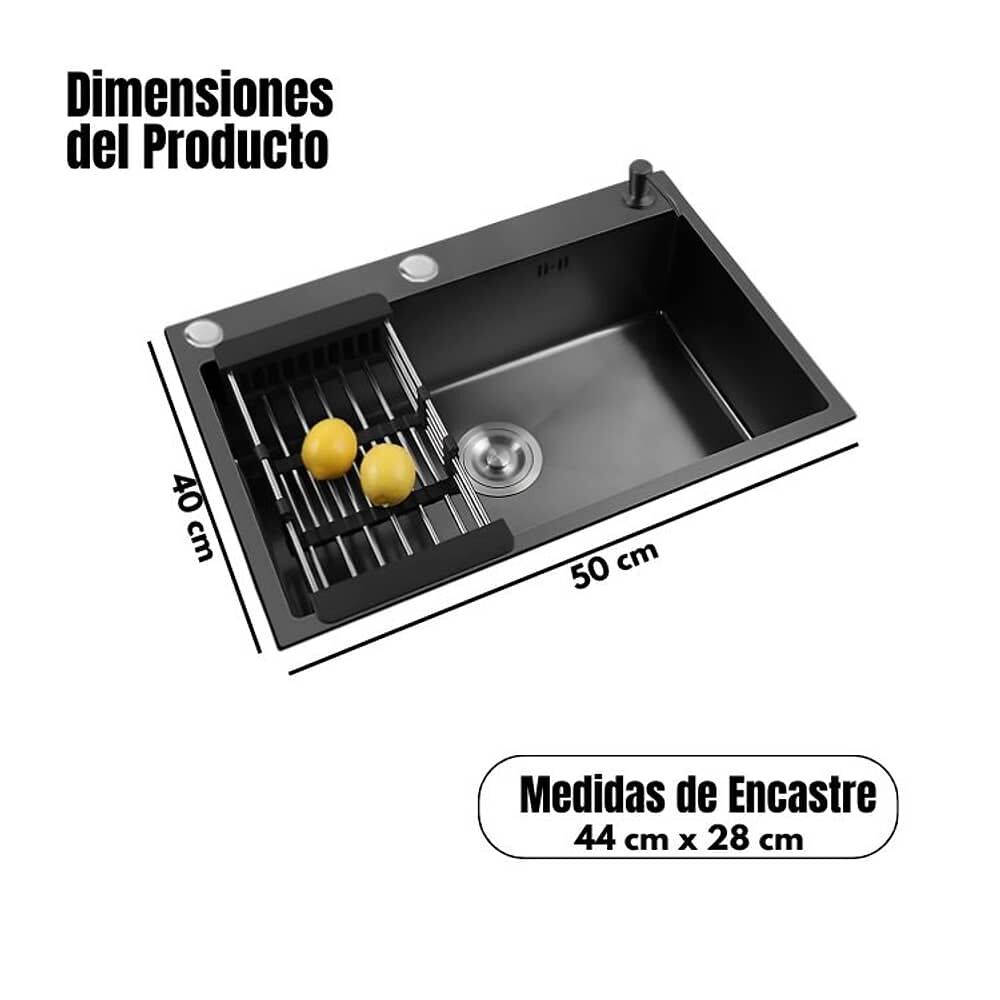 Lavaplatos Mate Acero Inoxidable 44x28 Encastre image number 2.0