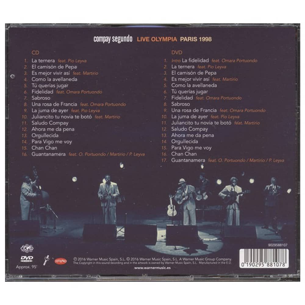 Compay Segundo - Live Olympia Paris 1998 (cd+dvd) | Cd image number 1.0