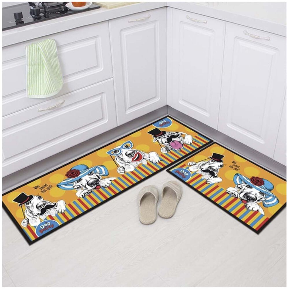 Pack De 02 Alfombra Para Cocina Con Antideslizantes Md04 image number 0.0