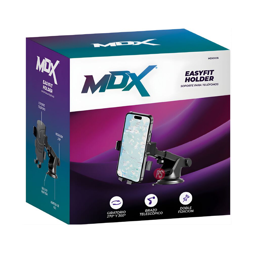 Soporte Celular Auto 360 Brazo Ajustable Ventosa Gel - Ps image number 2.0