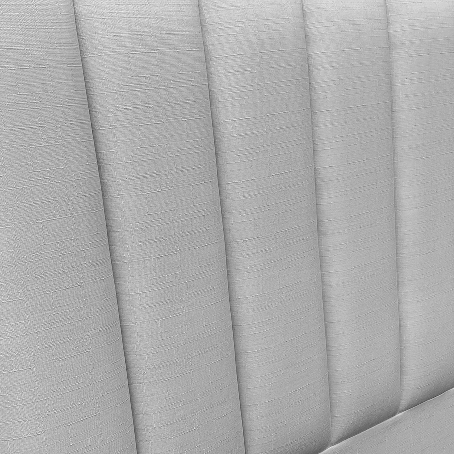 Respaldo De Cama Tubular Vertical Lino Gris Plata 1,5 Plazas image number 1.0