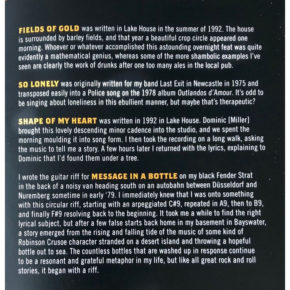 Sting - My Songs (digipack) | Cd image number 8.0