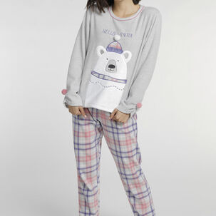 Pijama Polar 60.1374-gri Kayser