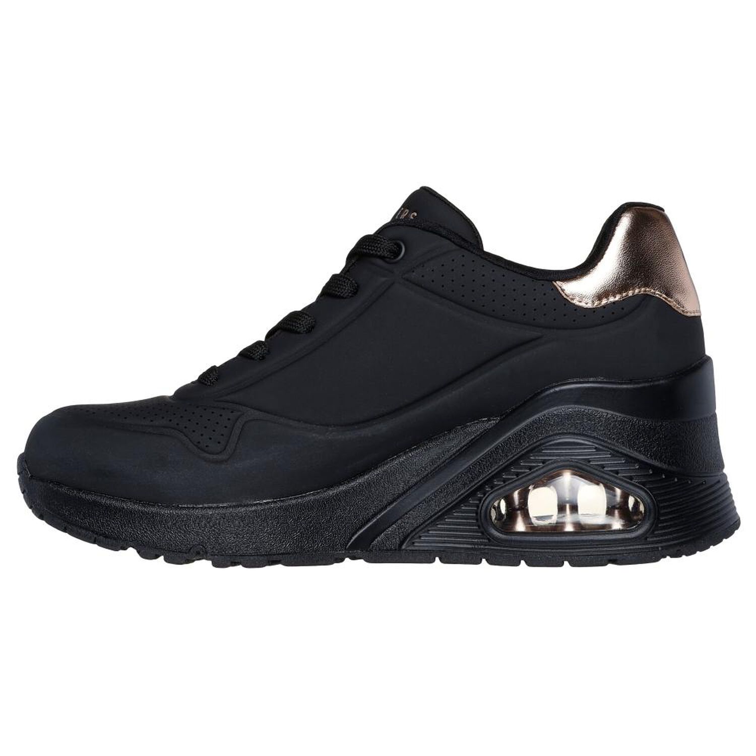 Zapatilla Urbana Mujer Skechers Uno Wedge - Hi Steps Bbk image number 4.0