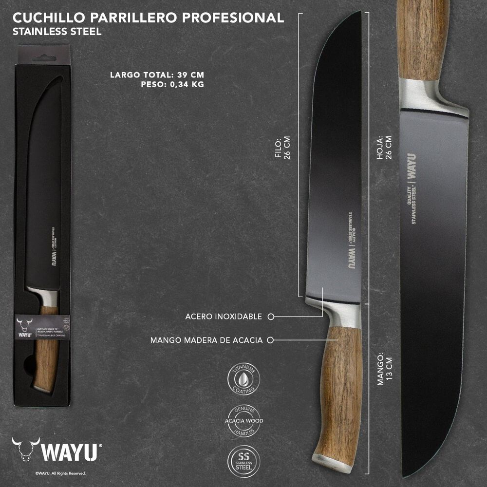 Cuchillo Parrilero Profesional Wayu image number 2.0