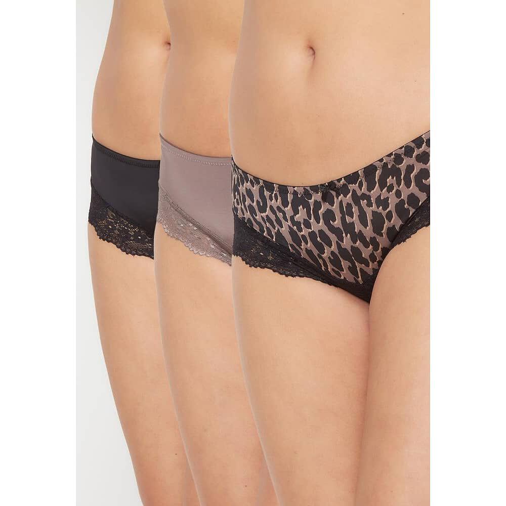 Pack 3x Pantaleta Microfibra P314.15-neg2 Kayser image number 0.0