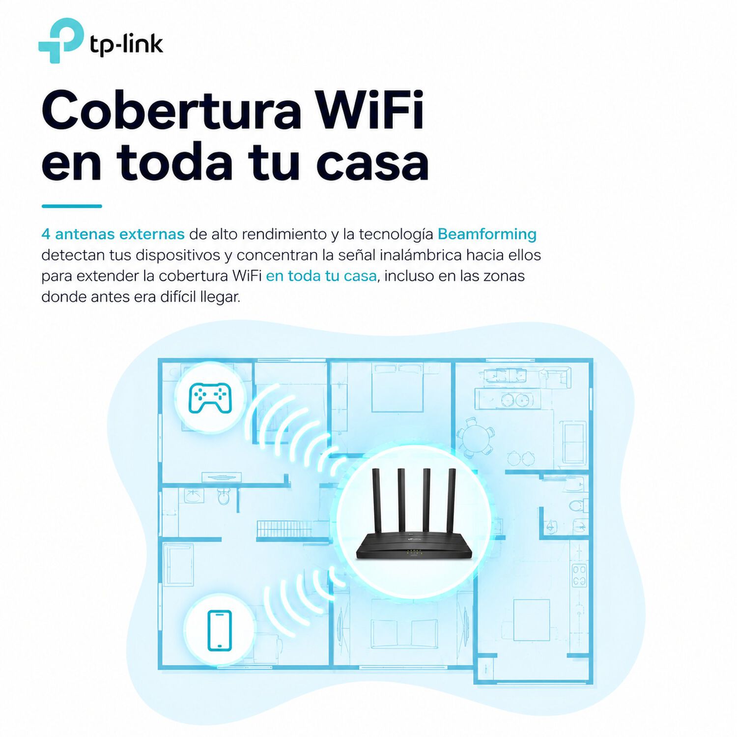 Router Tp-link Wifi 6 Dual Band Archer Ax12 Ax1500 Streaming image number 7.0