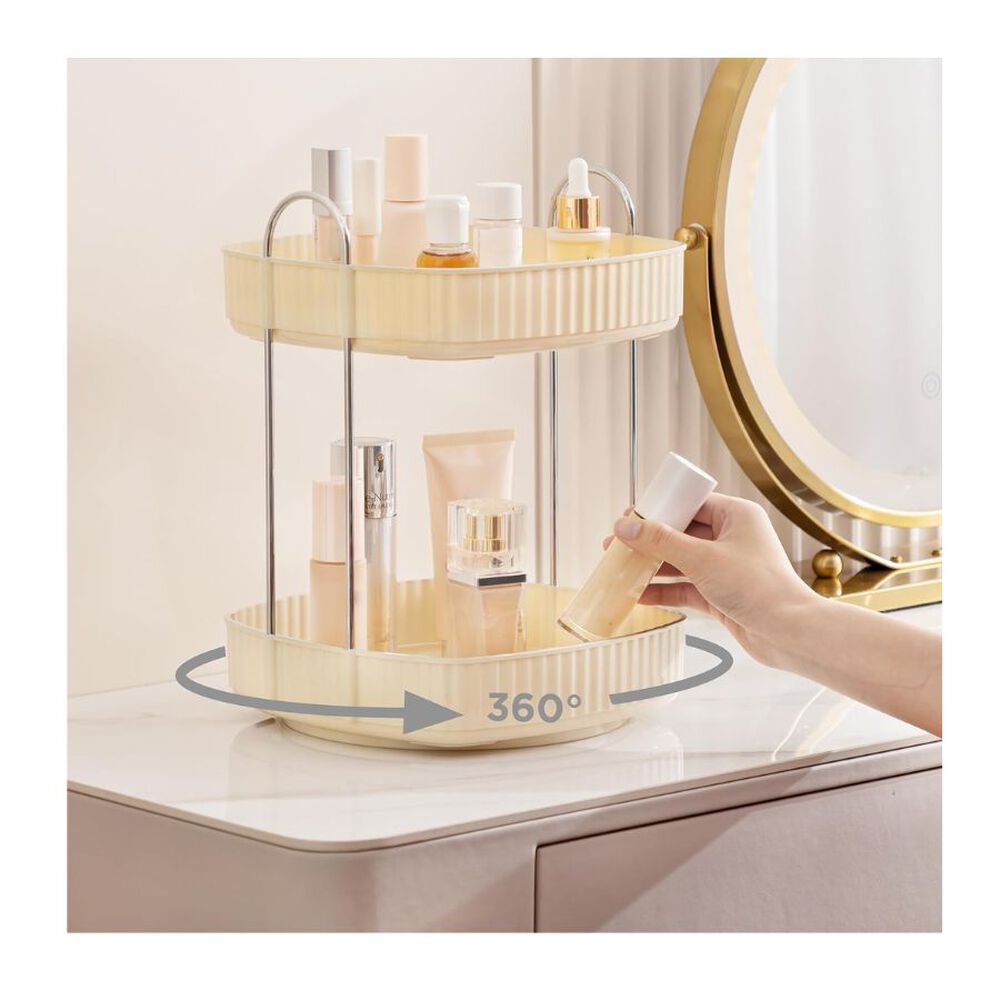 Organizador De Maquillaje 2 Niveles Giratorio 360 image number 2.0