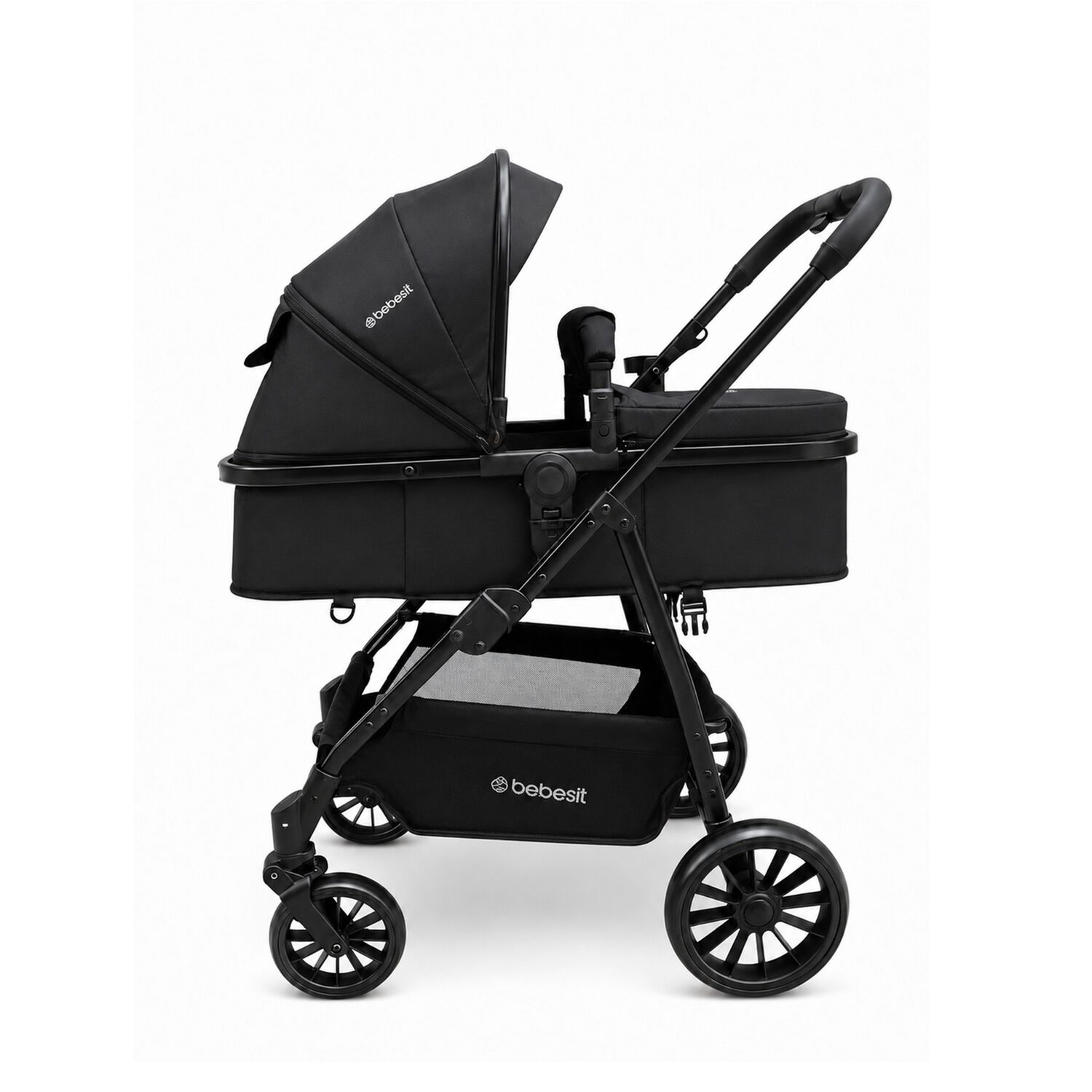 Coche Cuna Travel System Aureo Isofix Negro Bebesit image number 2.0