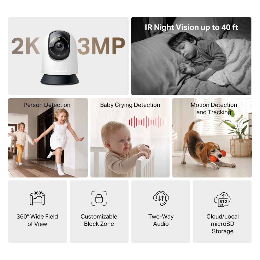 Camara Mercusy Mc210 Wifi Pan/tilt Home Security image number 4.0