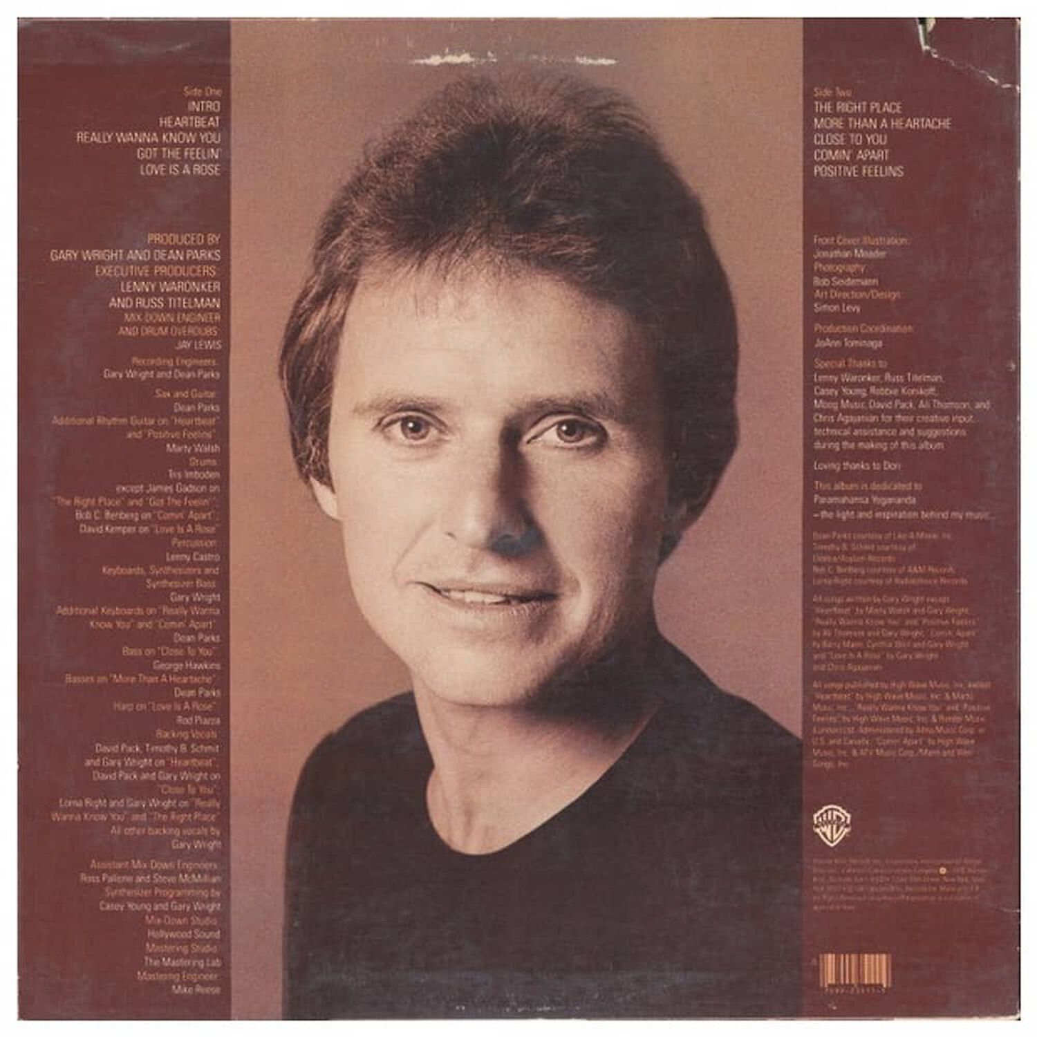 Gary Wright - The Right Place (promo Copy) | Vinilo Usado image number 1.0