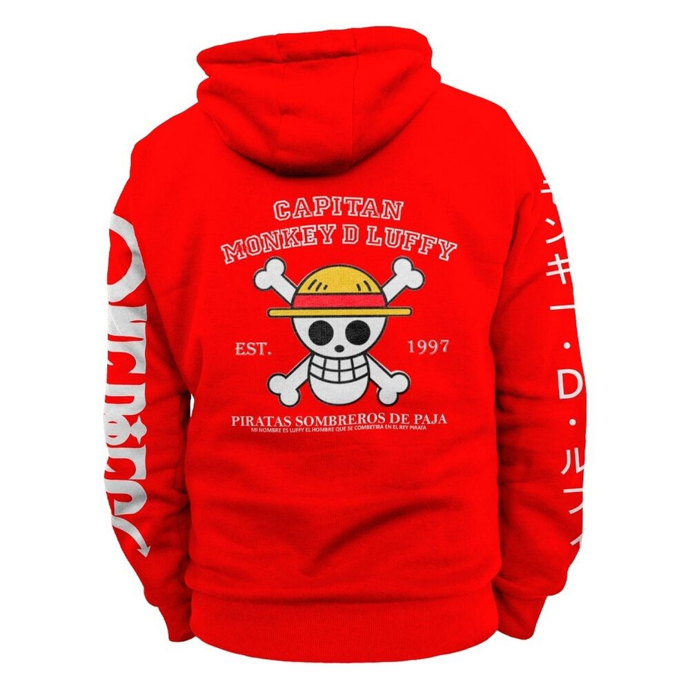 Poleron Capitan Monkey D Luffy One Piece image number 3.0