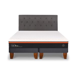 Cama Europea Cic Bee Comfort / 2 Plazas / Base Dividida + Respaldo