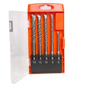 Set De Brocas Para Concreto Rotomartillo Sds 5 Piezas Flowmak