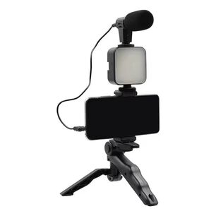 Kit De Grabacion Estabilizador Luz Led Y Micr&oacute;fono