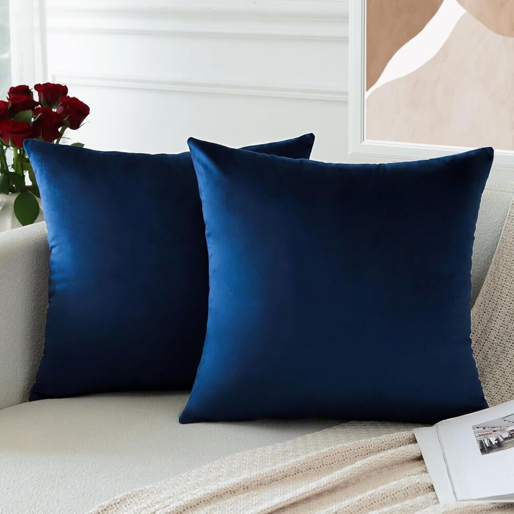 Pack De 02 Fundas De Coj&iacute;n De Terciopelo Suave 45x45 Mod20 image number 1.0