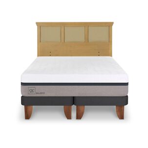 Cama Europea Cic Balance / 2 Plazas / Base Dividida + Respaldo
