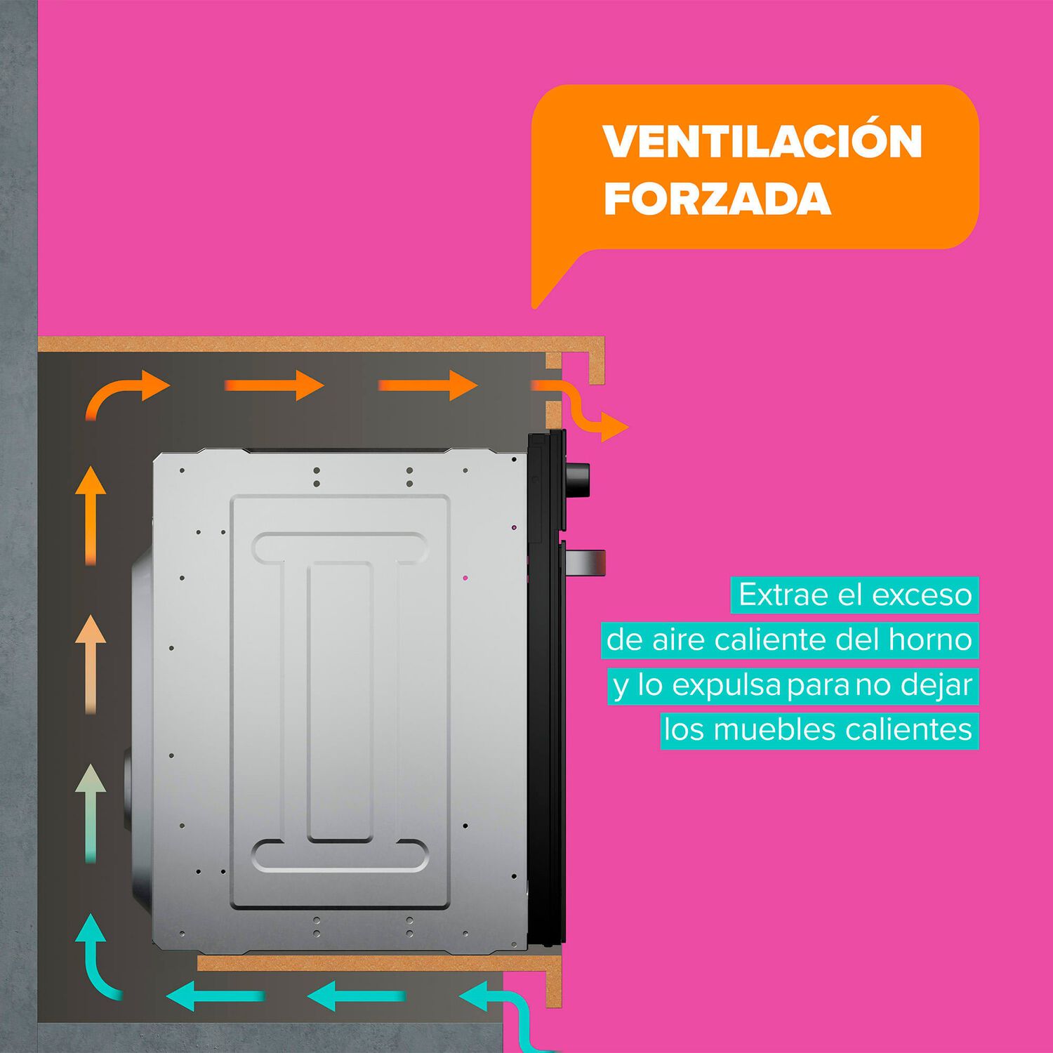Horno Empotrable El&eacute;ctrico 59l Temporizador Y Limpia F&aacute;cil Om6tx image number 10.0
