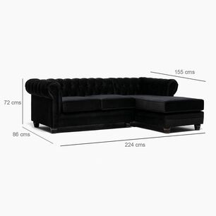 Sof&aacute; Seccional Barra Design Chesterfield / 4 Cuerpos