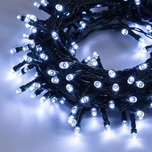 Luces De Navidad Led 300l 20m Lineal Color Blanco Frio.