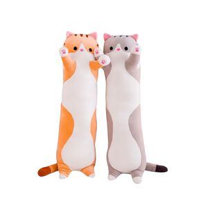 Peluche Almohada Gatito Largo Gato Kawai Grande