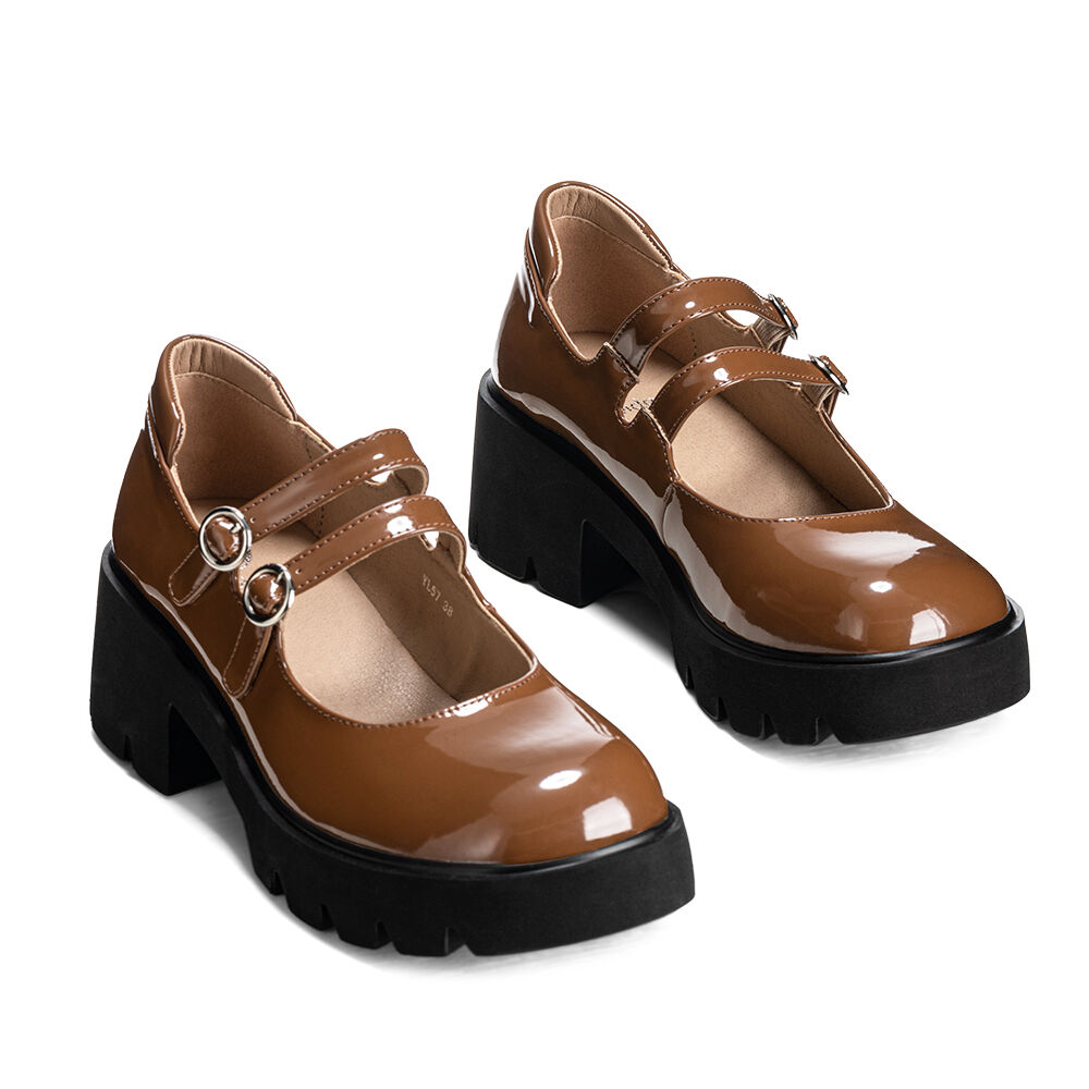 Zapatos Taco Mary Jane Marron Formal Mujer Weide Yl57 image number 4.0