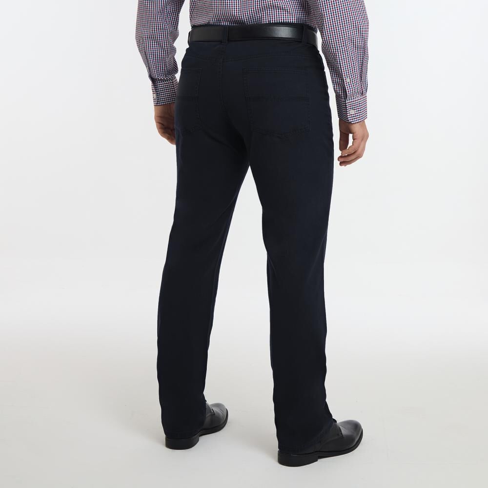 Pantalón Liso Tiro Medio Regular Hombre Herald image number 2.0