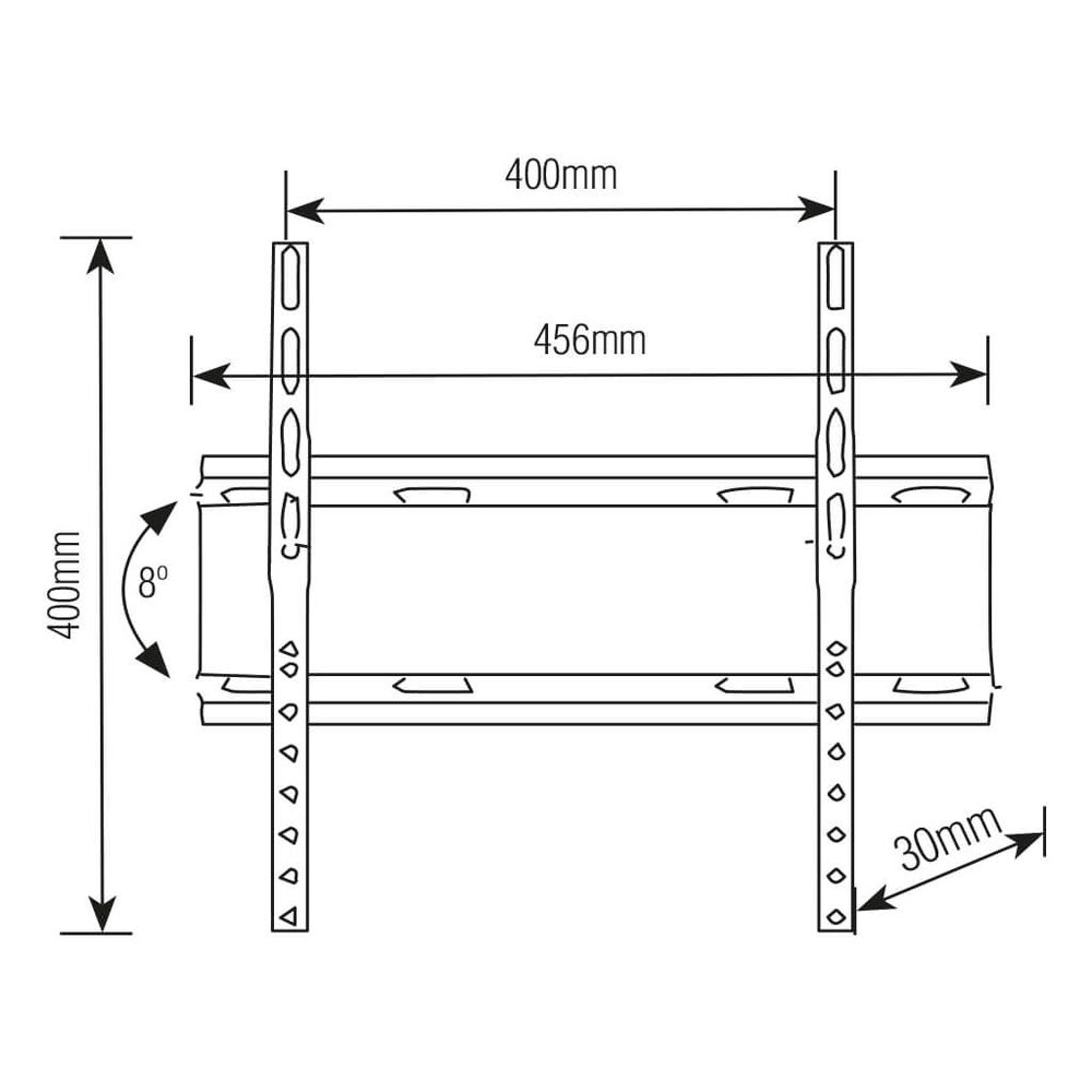 Soporte Para Tv Inclinable Ultra Delgado 32" A 55" Sbrp415 Brasforma image number 5.0