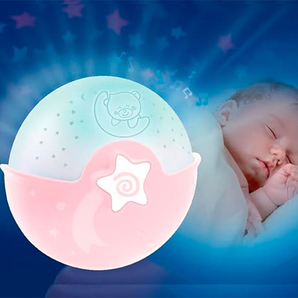 Proyector Musical De Estrellas Rosa Infantino image number 1.0