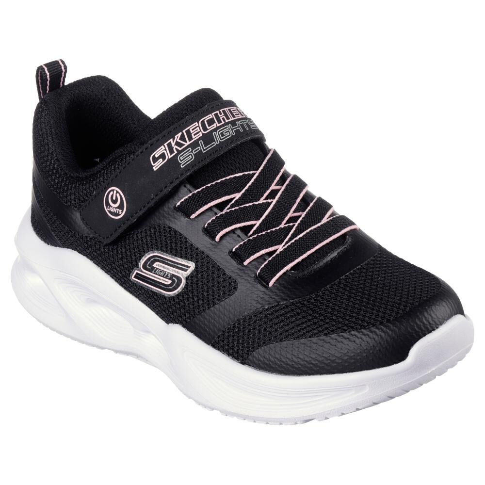 Zapatilla Infantil Ni&ntilde;a Skechers Sola Glow Negro image number 0.0