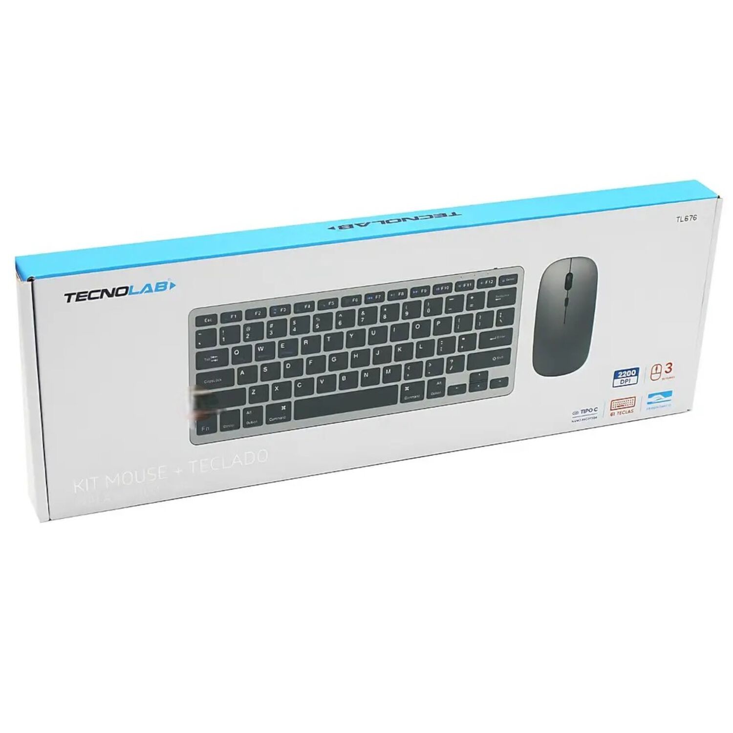 Kit Teclado Y Mouse Inal&aacute;mbrico Conexi&oacute;n Bluetooth + Usb 2g image number 3.0