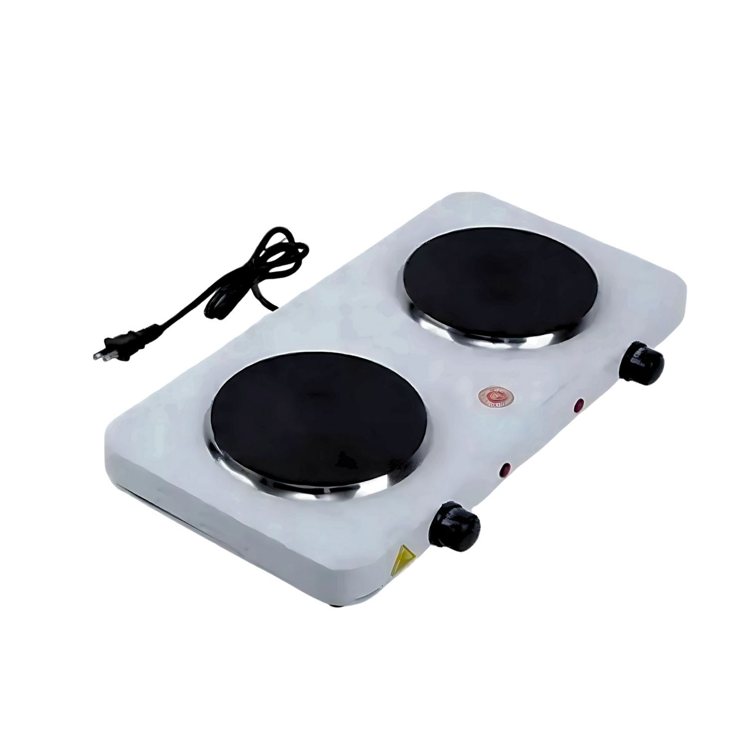 Hot Plate Cocina 2 Plato Electrica Portatil 1000w Blanco image number 1.0