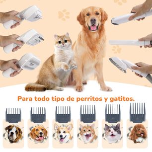 Kit De Aseo Mascotas Aspiradora Cortapelos 2 En 1 Clean