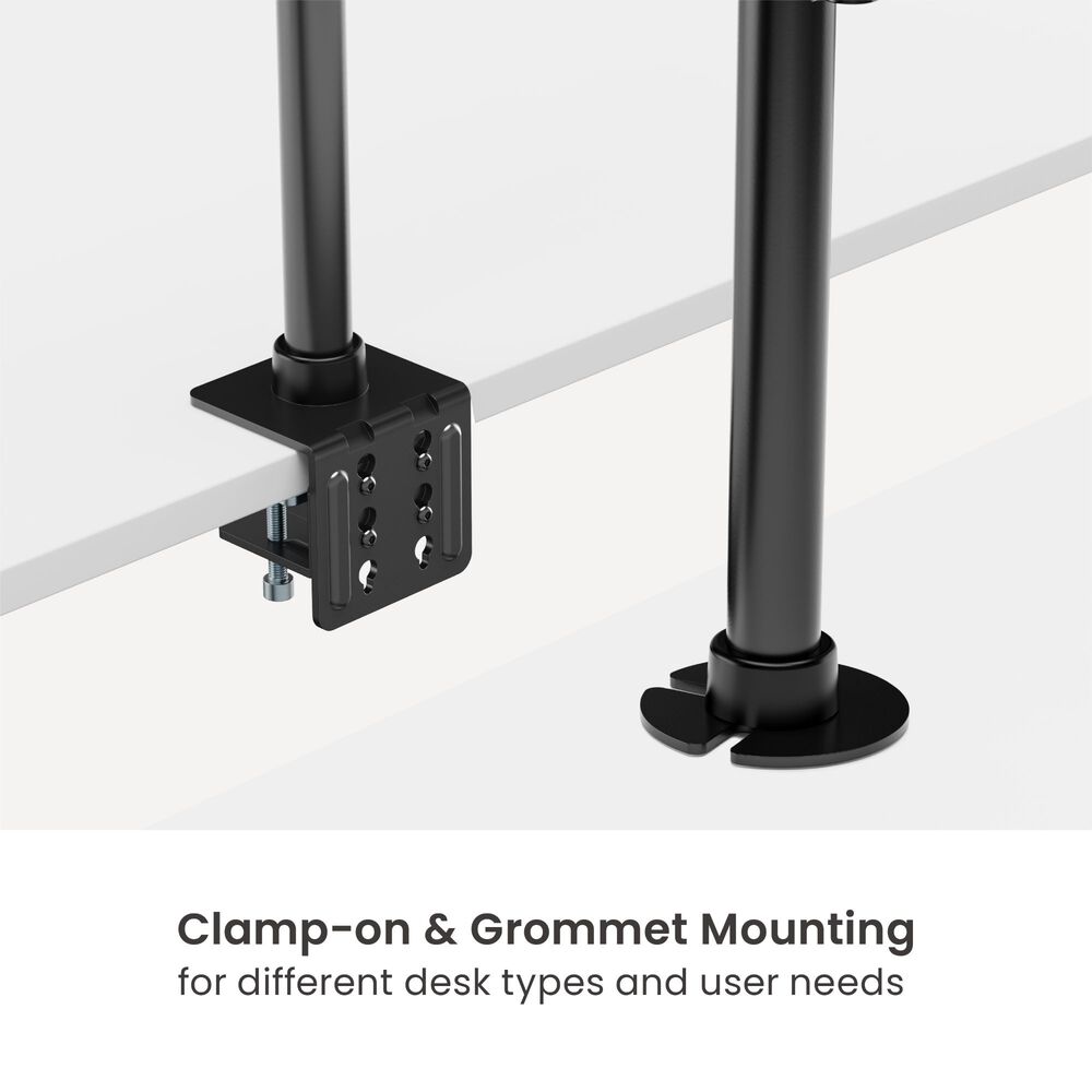 Soporte De Alta Carga Para 4 Monitores 17"~35" 60kg 360 Brasforma - Sbrm741 image number 5.0