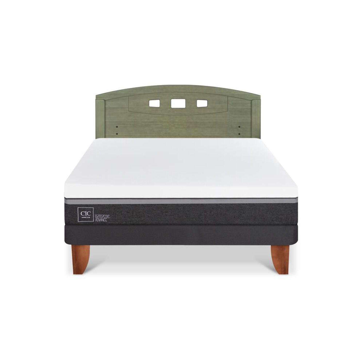 Cama Europea Cic Ortopedic Advance / 2 Plazas / Base Normal + Respaldo image number 0.0