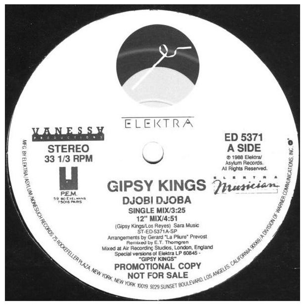 Gipsy Kings - Djobi Djoba | 12" Maxi Single Usado image number 0.0