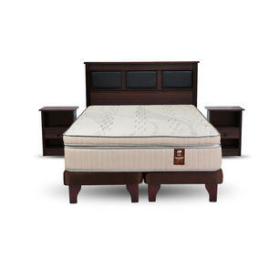Cama Europea Flex Maximo Cobre / King / Base Dividida + Set de Maderas Argos