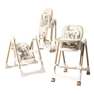 Silla De Comer Columpio 2 En 1 Lubabycas Blanca