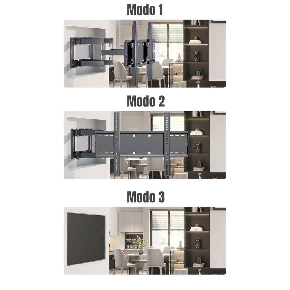 Soporte Tv Ajustable Doble Brazo 40'' A 75'' By Lubabycas image number 2.0