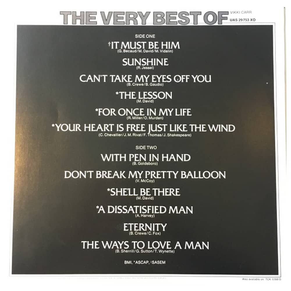 Vikki Carr - The Very Best Of | Vinilo Usado image number 1.0