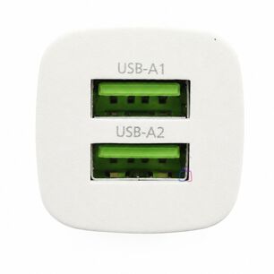 Cargador Auto Philips 12v Blanco 2 Usb 12w - Ps