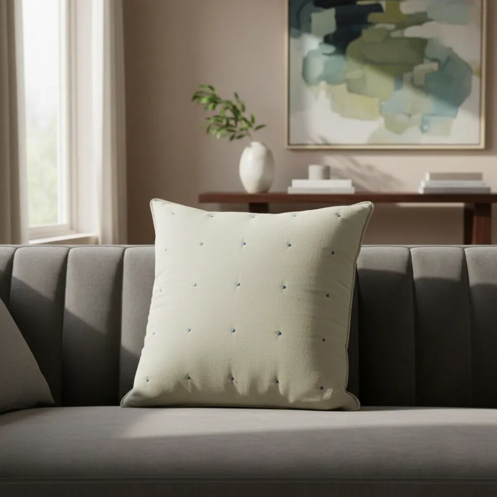 Set De 2 Cojines Bordados 6060 Cm Algod&oacute;n image number 1.0