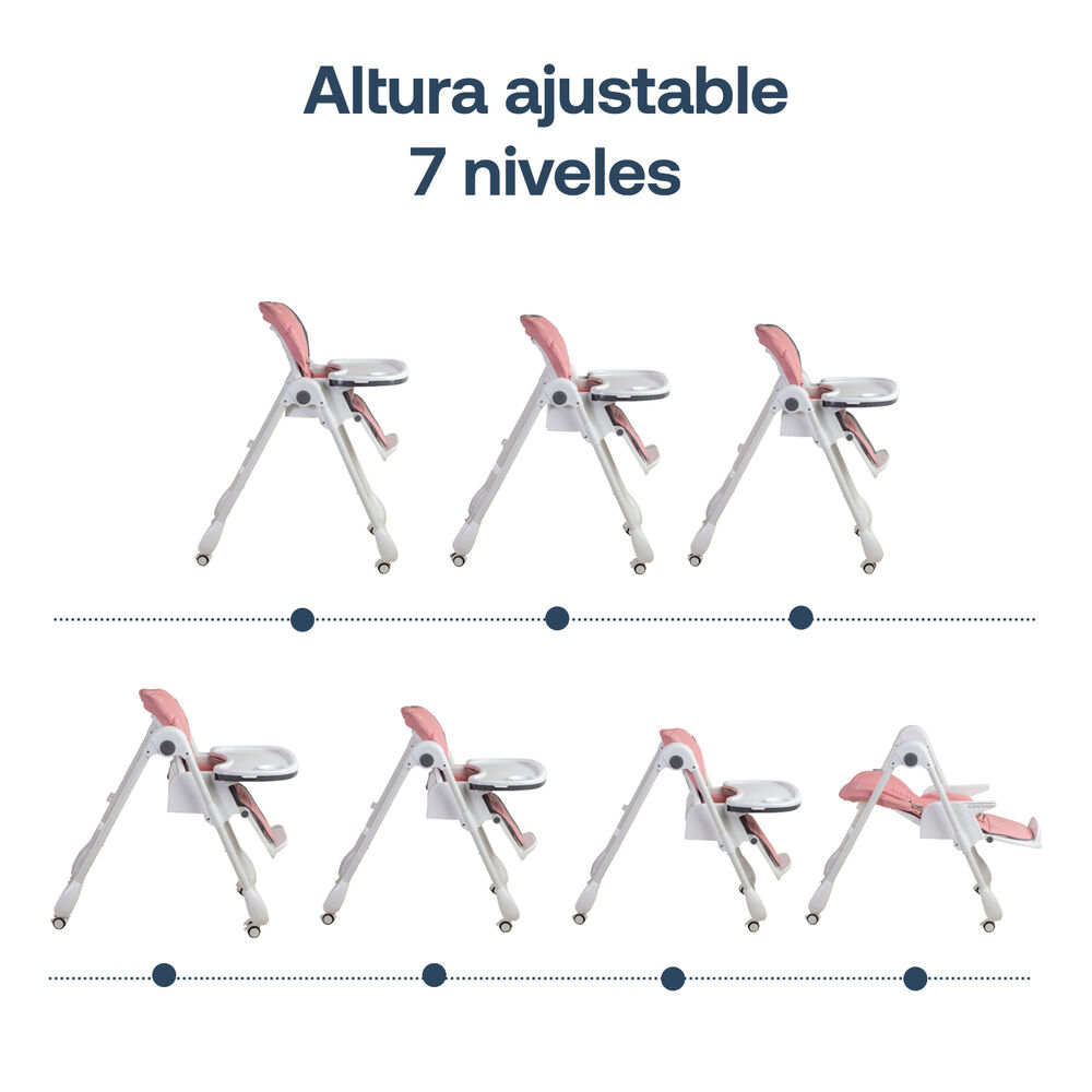 Silla De Comer Easyfeed Rosado Bebesit image number 4.0